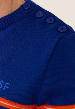 Le slip français Hauts<Pull Homme-François Éblouissant Bleu
