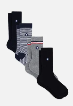 Le slip français Chaussettes En Coton|Chaussettes En Coton<Quatro de chaussettes mi-hautes en coton-Pack Chaussettes Lucas Quatro Blanc