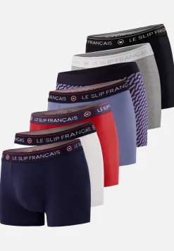 Le slip français Collection Cadeaux|Packs De Boxers<Sept boxers en coton-Pack Semainier Boxer Redoutable Marine Rouge Bleu Jean Gris Noir Marius Diagonale Blanc