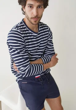 Le slip français Shorts De Bain<Short de bain court ceinture élastiquée-Liamone Marine Bleu