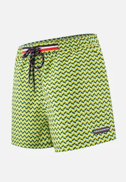 Le slip français Shorts De Bain<Short de bain court-Liamone Chevron Tricolor Jaune