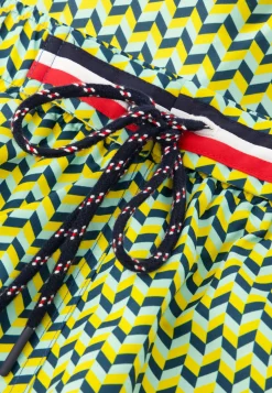 Le slip français Shorts De Bain<Short de bain court-Liamone Chevron Tricolor Jaune