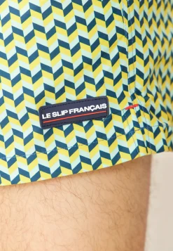 Le slip français Shorts De Bain<Short de bain court-Liamone Chevron Tricolor Jaune