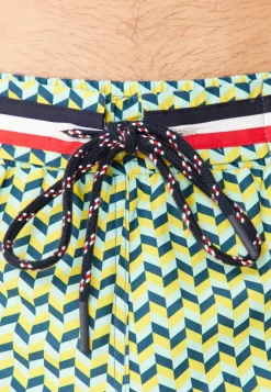 Le slip français Shorts De Bain<Short de bain court-Liamone Chevron Tricolor Jaune
