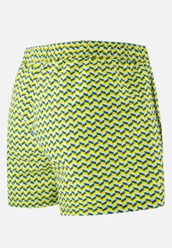 Le slip français Shorts De Bain<Short de bain court-Liamone Chevron Tricolor Jaune