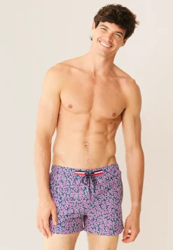 Le slip français Shorts De Bain<Short de bain court-Liamone Fleurs Rose