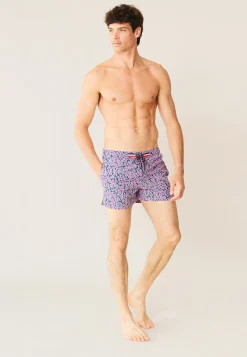 Le slip français Shorts De Bain<Short de bain court-Liamone Fleurs Rose