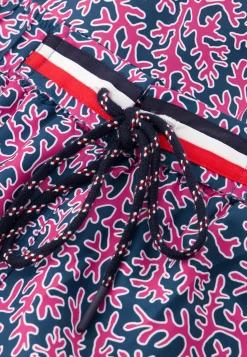 Le slip français Shorts De Bain<Short de bain court-Liamone Fleurs Rose