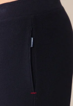 Le slip français Bas De Pyjamas|Bas De Pyjamas<Short de pyjama en coton texturé-Marc Olivier Marine Bleu