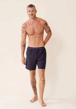 Le slip français Bas De Pyjamas|Bas De Pyjamas<Short de pyjama en coton-Orlando Marine Bleu
