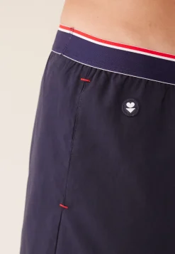 Le slip français Bas De Pyjamas|Bas De Pyjamas<Short de pyjama en coton-Orlando Marine Bleu