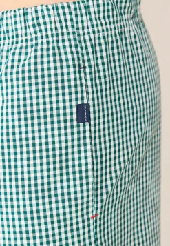 Le slip français Bas De Pyjamas|Bas De Pyjamas<Short de pyjama en coton-Orel Vichy Epicea Blanc