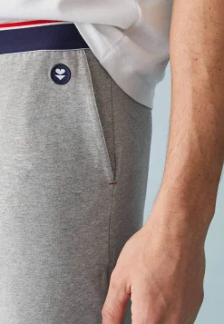 Le slip français Bas De Pyjamas|Bas De Pyjamas<Short de pyjama en coton-Zouzou Chiné Gris
