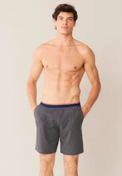 Le slip français Bas De Pyjamas|Bas De Pyjamas<Short de pyjama en coton-Zouzou Anthracite Gris