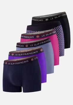 Le slip français Packs De Boxers|Packs Sous-Vêtements<Six Pack boxers en coton-Pack 6 Boxer Redoutable Marine Velours Jean Betterave Noir Marius Diagonale Marine Velours Bleu