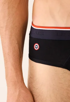 Le slip français Broderie 🪡|Slips<Slip échancré en coton-Jeff Noir