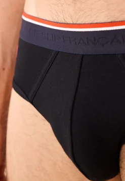 Le slip français Broderie 🪡|Slips<Slip échancré en coton-Jeff Noir