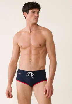 Le slip français Waterslip<Slip de bain de sport en polyamide-WATERslip César Marine Bleu