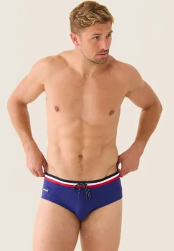 Le slip français Slips De Bain<Slip de bain en polyamide-Amiral Indigo Bleu