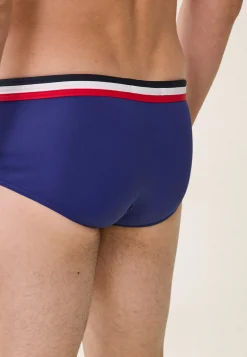 Le slip français Slips De Bain<Slip de bain en polyamide-Amiral Indigo Bleu