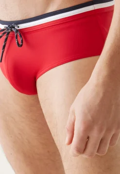 Le slip français Slips De Bain<Slip de bain en polyamide-Amiral Rouge
