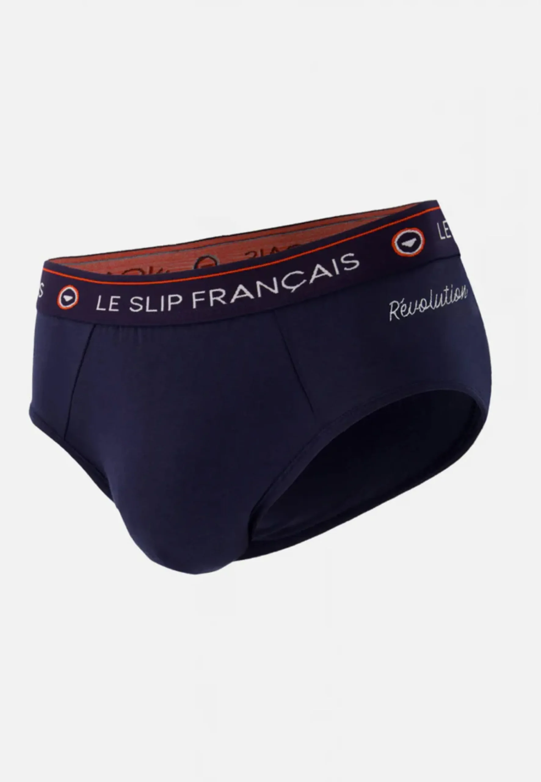 Le slip français Slips|Slips<Slip en coton Brodé Révolution-Intrépide Marine Bleu
