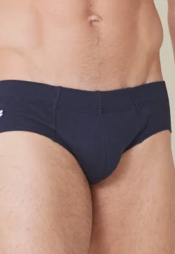 Le slip français Slips|Slips<Slip en coton milano-Orfeo Marine Bleu