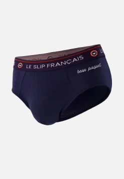 Le slip français Collection Cadeaux|Slips<Slip en coton-Intrepide Marine Beau Paquet Bleu