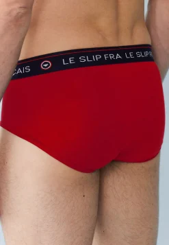 Le slip français Collection Cadeaux|Slips<Slip en coton-Intrepide Cerise Buche De Noel Rouge