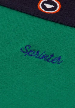 Le slip français Slips|Slips<Slip en coton-Intrépide Epicéa Brodé 'Sprinteur' Vert