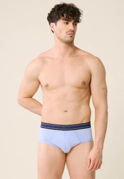 Le slip français Broderie 🪡|Slips<Slip en coton-Terrible Ciel Ceinture Indigo Bleu