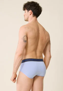 Le slip français Broderie 🪡|Slips<Slip en coton-Terrible Ciel Ceinture Indigo Bleu