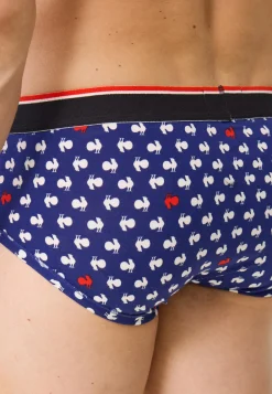 Le slip français Sous-Vêtements De Sports|Slips<Slip en coton-Terrible Coq Blanc Rouge XV de France Bleu