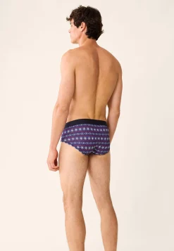 Le slip français Collection Cadeaux|Slips<Slip en coton-Terrible Flocon Violet