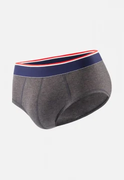 Le slip français Broderie 🪡|Slips<Slip en coton-Terrible Anthracite Gris