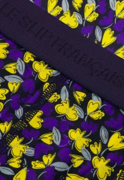 Le slip français Slips|Slips<Slip en coton-Terrible Imprimé Poppy Velours Cire Jaune