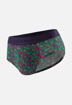 Le slip français Slips|Slips<Slip en coton-Terrible Imprimé Poppy Epicea Betterave Rose