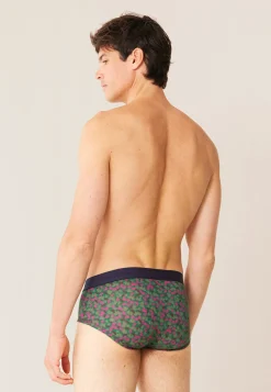 Le slip français Slips|Slips<Slip en coton-Terrible Imprimé Poppy Epicea Betterave Rose