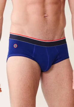 Le slip français Broderie 🪡|Slips<Slip en coton-Terrible Indigo Bleu