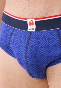 Le slip français Sous-Vêtements De Sports|Slips<Slip en coton-Terrible Ovalie Bleu
