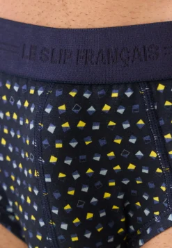 Le slip français Slips|Slips<Slip en coton-Terrible Petits Carrés Marine Cire Noir