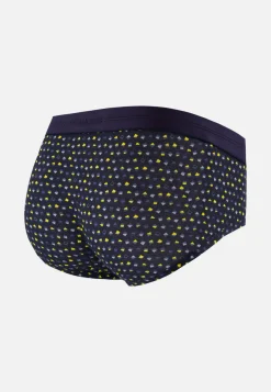 Le slip français Slips|Slips<Slip en coton-Terrible Petits Carrés Marine Cire Noir