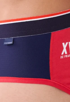 Le slip français Slips|Slips<Slip en coton-Terrible Bleu Marine XV de France Rouge