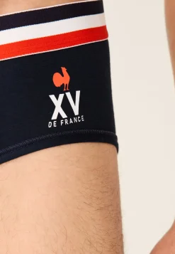 Le slip français Slips|Slips<Slip en coton-Terrible XV de France Marine Bleu