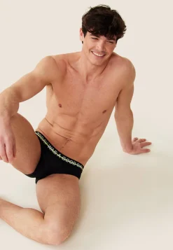 Le slip français Sous-Vêtements De Sports|Slips<Slip en polyamide-Mike Training Fluo Noir