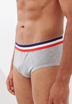 Le slip français Slips|Slips<Slip uni en coton-Le Terrible Gris