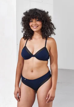 Le slip français Soutiens-Gorge<Soutien-gorge triangle armaturé en modal-La Mélusine Marine Bleu