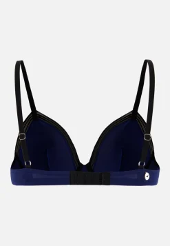 Le slip français Soutiens-Gorge<Soutien-gorge triangle armaturé en modal-La Mélusine Indigo Noir Bleu