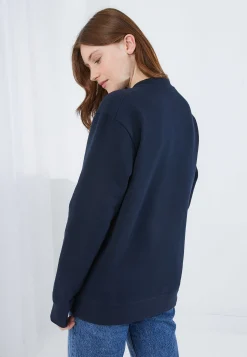 Le slip français Hauts<Sweat en molleton col rond-Ben-F Marine Rayon de Soleil Bleu