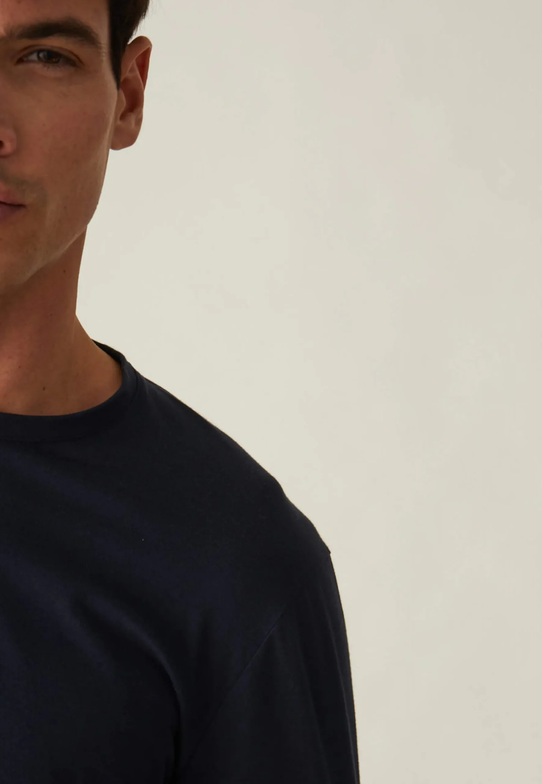 Le slip français Hauts De Pyjamas|Hauts De Pyjamas<Tee-shirt manches longues en coton-Jeannot Marine Bleu